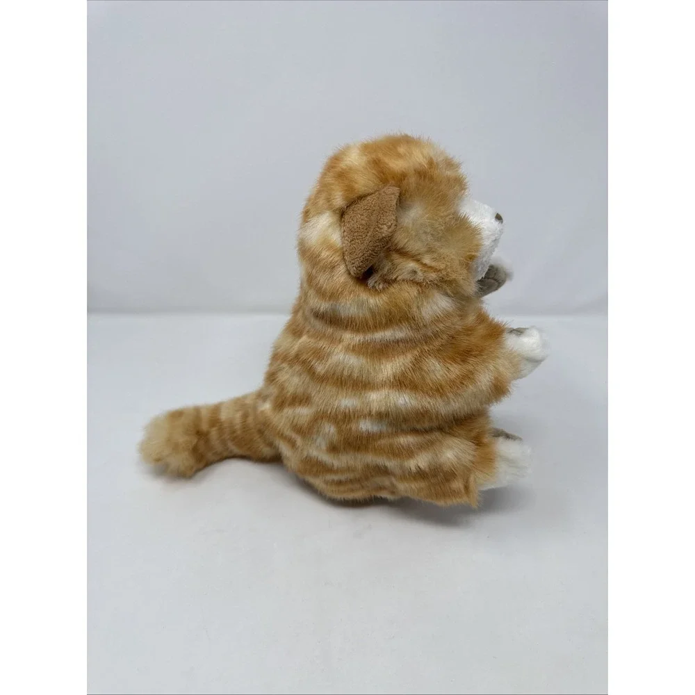 Folkmanis Orange Tabby Kitten Hand Puppet‎ Striped Tiger Kitty Cat Plush
